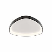 DALS Lighting Pyra 22" Wide Flush Mount Ceiling Fixture Black