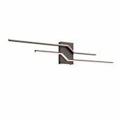 DALS Lighting Lightning 2 Light 40" Wide Bath Bar Black