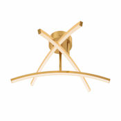 DALS Lighting Sway 20" Wide Semi-flush Ceiling Fixture Gold
