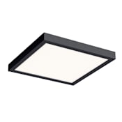 DALS Lighting 10" Wide LED Flush Mount Square Ceiling Fixture Black