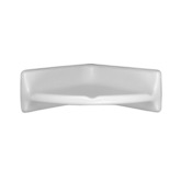 Daltile 6-3/4" Wide Corner Shelf from the Bath Accessories Collection Ceramic Almond