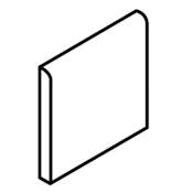 Daltile Quarry Tile - 6" x 6" Abrasive Finish Bullnose Tile Arid Flash
