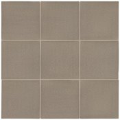 Daltile Quarry Textures - 8" x 8" Square Floor and Wall Tile - Unpolished Visual - Sold by Carton (11.11 SF/Carton) Ashen Gray