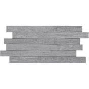 Daltile Ambassador - 12" x 24" Rectangle Floor and Wall Tile - Unpolished Visual - Sold by Sheet (1.82 SF/Sheet) Global Gray