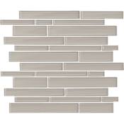 Daltile Amity - 11" x 14" Rectangle Wall Tile - Glossy Visual - Sold by Sheet (0.93 SF/Sheet) Grey