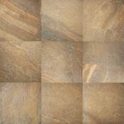 Daltile Ayers Rock - 13" x 13" Square Floor and Wall Tile - Textured Visual - Sold by Carton (16 SF/Carton) Bronzed Beacon