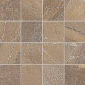 Daltile Ayers Rock - 3" x 3" Square Floor and Wall Tile - Textured Visual - Sold by Sheet (1.23 SF/Sheet) Bronzed Beacon