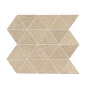 Daltile Chord - 3" x 3" Triangle Floor and Wall Tile - Unpolished Visual - Sold by Sheet (1.19 SF/Sheet) Alegro Biege
