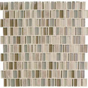 Daltile Clio - 1" x 1" Rectangle Wall Tile - Glossy Visual - Sold by Sheet (0.96 SF/Sheet) Hera