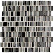 Daltile Clio - 1" x 1" Rectangle Wall Tile - Glossy Visual - Sold by Sheet (0.96 SF/Sheet) Boreas