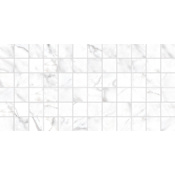 Daltile Costar - 2" Square Mosaic Floor and Wall Tile - Matte Marble Visual - Sold by Sheet (2 SF/Sheet) Calacatta Empire