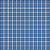 Daltile Color Wave - 1" x 1" Square Wall Tile - Glossy Visual - Sold by Sheet (1 SF/Sheet) Twilight Blue