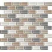 Daltile Color Wave - 1" x 2" Rectangle Wall Tile - Glossy Visual - Sold by Sheet (1 SF/Sheet) Willow Waters