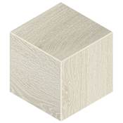 Daltile DEFEND Powered by MICROBAN - 12" x 12" Cubed Floor and Wall Tile - Matte Visual - Sold by Sheet (0.62 SF/Sheet) Ash White