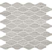 Daltile Limestone - 13" x 14" Specialty Floor and Wall Tile - Polished Visual - Sold by Sheet (1 SF/Sheet) Chenille White