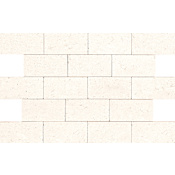 Daltile Limestone - 3" x 6" Rectangle Floor and Wall Tile - Tumbled Visual - Sold by Carton (5.28 SF/Carton) Blavet Blanc
