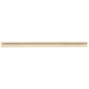 Daltile Limestone Collection - 12" x 3/4" Pencil Rail Wall Tile - Honed Limestone Visual Adour Creme
