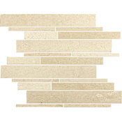 Daltile Marble Collection - Random Linear Mosaic Wall & Floor Tile - Varied Marble Visual - Sold by Piece (1 SF/Piece) Havana Tan