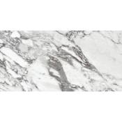 Daltile Marble Attache Lavish - 24" x 48" Rectangle Floor and Wall Tile - Polished Visual - Sold by Carton (15.5 SF/Carton) Pearl Arabesque