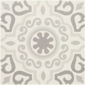 Daltile Memoir - 12" x 12" Square Floor and Wall Tile - Matte Visual - Sold by Carton (16.49 SF/Carton) CRYSTAL GRAY