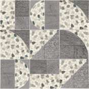 Daltile Pebble Oasis - 12" x 12" Square Floor and Wall Tile - Honed, Tumbled Visual - Sold by Carton (10.78 SF/Carton) Coal