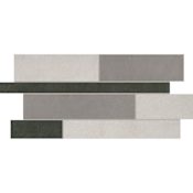 Daltile Portfolio - 24" x 12" Random Linear Mosaic Tile - Unpolished Cement Visual - SAMPLE ONLY Skyline Blend