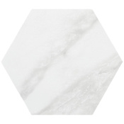 Daltile Perpetuo - 8" Hexagon Floor and Wall Tile - Matte Visual - Sold by Carton (9.27 SF/Carton) Brilliant White