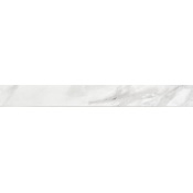 Daltile Perpetuo 24" x 3" Matte Porcelain Bullnose - Sold by Piece Brilliant White