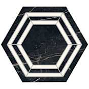 Daltile Sample Only of PT8HEXDECO1P2 Tuxedo