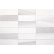 Daltile Perfit Mosaix - 2" x 6" Solid Floor and Wall Tile - Honed Visual - Sold by Carton (1.53 SF/Carton) Calacatta Dolomiti