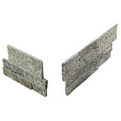 Daltile Stacked Stone - 6" x 15-1/2" Rectangle Hardscape Corner Wall Tile - Textured Visual - Sold by Carton (4 SF/Carton) Beijing Green
