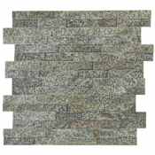Daltile Stacked Stone - 24" x 6" Rectangle Hardscape Wall Tile - Textured Visual - Sold by Carton (4 SF/Carton) Beijing Green