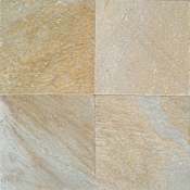 Daltile Slate - 16" x 16" Square Floor and Wall Tile - Unpolished Visual - Sold by Carton (8.9 SF/Carton) Golden Sun