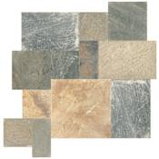 Daltile Slate - Rectangle Floor and Wall Tile - Unpolished Visual - Sold by Carton (15.75 SF/Carton) Golden Sun