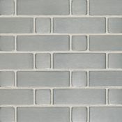 Daltile Metallica - Random Basketweave Mosaic Wall Tile - Polished Metal Visual Brushed Stainless Steel
