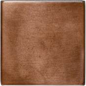 Daltile Metallica - 4" x 4" Solid Wall Tile - Polished Visual - Sold by Sheet (0.11 SF/Sheet) Oxidized Copper