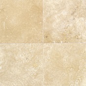 Daltile Travertine - 16" x 16" Square Floor and Wall Tile - Honed Visual - Sold by Carton (10.68 SF/Carton) Durango