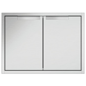 DCS Appliances 30 Inch Wide Double Access Doors with Condiment Shelf Brushed Stainless Steel