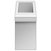 DCS Appliances 6 Inch Wide Accessory Storage Unit for Series 7 48" Grills Brushed Stainless Steel