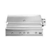 DCS Appliances Series 9 117000 BTU 48 Inch Wide Natural Gas Built-In Grill with Infrared Burner Stainless Steel
