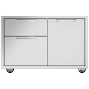 DCS Appliances Series 9 36" Grill Cart with Three Drawers Brushed Stainless Steel