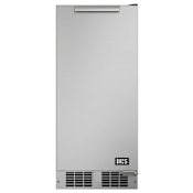 DCS Appliances 15 Inch Wide Free Standing Ice Maker with 39 Lbs. Daily Ice Production and Right Hinge Door Swing Stainless Steel