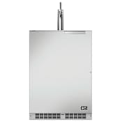 DCS Appliances 24 Inch Wide 5.7 Cu. Ft. Built-In or Free Standing Single Tap Kegerator with Left Hinge Brushed Stainless Steel