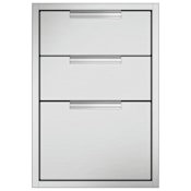 DCS Appliances 21 Inch Wide Triple Drawer Tower Brushed Stainless Steel