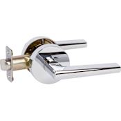 Delaney Contemporary Collection Vida Series Passage Door Lever Set Polished Chrome