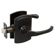 Delaney Italian Collection Artino Series Passage Door Lever Set Black