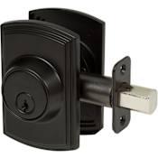 Delaney Single Cylinder Deadbolt from the Italian Collection Black
