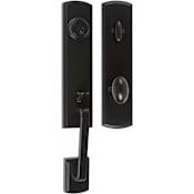Delaney Briona Single Cylinder Door Handle Set from the Italian Collection Black