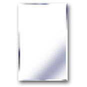 Delaney 16 x 22 Inch Beveled Mirror Medicine Cabinet Stainless Steel