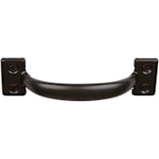 Delaney 6 Inch Barn Door Square Handle Pull Black